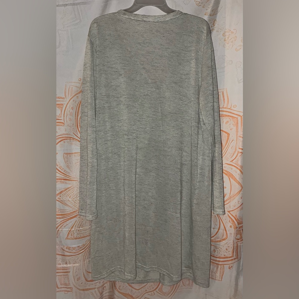Bundle Alert: A Leopard Print Open Front Cardigan w/ a Mint Green Cardigan - Picture 11 of 14